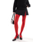 Фото #3 товара ASOS DESIGN 50 denier red tights