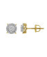 Фото #3 товара Dreamcatcher Deluxe 14k Yellow Gold 0.33 cttw Certified Natural Diamond Stud Earring for Men/Women, Screw Back