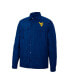 Men's Navy West Virginia Mountaineers Detonate Quilted Full-Snap Jacket