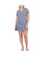 Фото #1 товара Women's Short Sleeve V-Neck Nightshirt