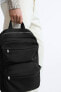 Фото #2 товара Нейлоновый рюкзак с карманами ZARA