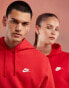 Nike Club hoodie in red Красный, XL - Chest 44-48.5 - фото #2