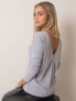 Фото #40 товара женская блузка приталенного кроя с длинным рукавом и v-образным вырезом на спине Factory Price