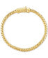 ფოტო #2 პროდუქტის Heavy Serpentine Link Bracelet in 14k Gold-Plated Silver, Created for Macy's