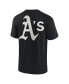 ფოტო #3 პროდუქტის Men's and Women's Black Oakland Athletics Super Soft Short Sleeve T-shirt