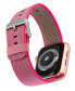 Фото #3 товара Ремешок для часов WITHit розовый оплетенный нейлоновый совместимый с Apple Watch 38/40/41 мм