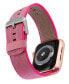 Pink Woven Nylon Band Compatible with 38/40/41mm Apple Watch