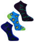 ფოტო #1 პროდუქტის Mens Novelty Ankle Socks, Pack of 3