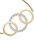 ფოტო #2 პროდუქტის Diamond Triple Ring Bolo Bracelet (1/10 ct. t.w.) in 14k Gold, Created for Macy's