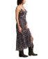 Women's Ruffle V-Neck Sleeveless Midi Dress