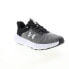 Фото #4 товара Under Armour Charged Revitalize Mens Gray Canvas Athletic Running Shoes