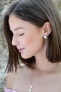 Beautiful earrings with right pearl and crystals JL0430