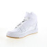 Reebok Resonator Mid Strap Mens White Leather Lifestyle Sneakers Shoes