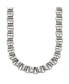 Stainless Steel Polished 24 inch Circular Link Necklace