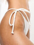 The Frolic alexandrite tie side bikini bottom in white