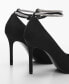 ფოტო #3 პროდუქტის Women's Rhinestone Strap Heeled Shoes