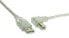 Фото #1 товара InLine USB 2.0 Cable right angled Type A male / B male transparent 1m