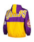 Men's Purple Los Angeles Lakers Hardwood Classics Team OG 2.0 Anorak Hoodie Half-Zip Windbreaker Jacket