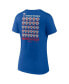ფოტო #2 პროდუქტის Women's Royal Texas Rangers 2023 World Series Champions Jersey Roster V-Neck T-shirt