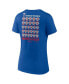 Women's Royal Texas Rangers 2023 World Series Champions Jersey Roster V-Neck T-shirt