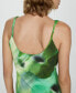 Women's Draped Detail Printed Dress