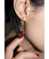 ფოტო #3 პროდუქტის Evelynn — Pink quartzite drop earrings