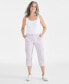 Фото #1 товара Women's Cargo Capri Pants, 2-24W, Created for Macy's