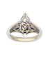 ფოტო #3 პროდუქტის Suzy Levian Sterling Silver Cubic Zirconia Brown Marquise Engagement Ring