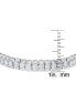 ფოტო #2 პროდუქტის Women's Fine Silver Plated Cubic Zirconia Watch Link Bracelet