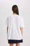 Kadın T-Shirt Beyaz V4136AZ/WT34