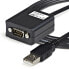 StarTech.com 6 ft Professional RS422/485 USB Serial Cable Adapter w/ COM Retention - DB9 M - USB-A FM - 1.8 m - Black