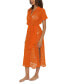 ფოტო #3 პროდუქტის Women's Gauzy Cotton Lace Shirtdress Swim Cover-Up