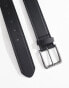 Bershka basic belt in black