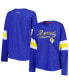 Фото #5 товара Women's Royal Los Angeles Rams Justine Long Sleeve Tunic T-shirt