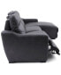 Фото #11 товара Gabrine 3-Pc. Leather Sectional with 1 Power Headrest and Chaise, Created for Macy's