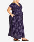 ფოტო #4 პროდუქტის Plus Size Havana Print Maxi Dress