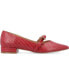 ფოტო #2 პროდუქტის Women's Cait Bow Mary Jane Pointed Toe Flats