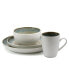 Modern Dot 16 Piece Luxurious Stoneware Dinnerware Set