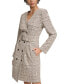 Фото #3 товара Women's Tweed Belted Coat Dress