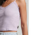 ფოტო #5 პროდუქტის SUPERDRY Vintage Mini Rib Lace Cami T-shirt