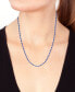 ფოტო #2 პროდუქტის EFFY® Tanzanite (12-1/10 ct. t.w.) & Diamond (1/5 ct. t.w.) 18" Tennis Necklace in Sterling Silver