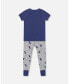 ფოტო #1 პროდუქტის Baby Boy Cotton Two Piece Pajama Set Grey Mix Printed Dogs - Infant