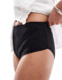 Фото #2 товара Mango Selection mini knitted co-ord shorts in black