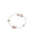 ფოტო #2 პროდუქტის Dazzling Swan Magnetic Rose Gold Tone Plated Bracelet