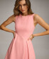 ფოტო #4 პროდუქტის Women's Jewel-Neck A-Line Midi Dress