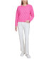 Фото #5 товара Women's Diamond-Shaped Pointelle Sweater