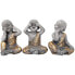 Фото #1 товара Sitzender Kinderbuddha aus Harz (3er-Pac