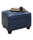 Фото #5 товара 24" Faux Leather 5th Avenue Storage Ottoman