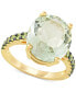 ფოტო #1 პროდუქტის Green Quartz (7-1/2 ct. t.w.) & Peridot (1/2 ct. t.w.) Statement Ring in 18k Gold-Plated Sterling Silver