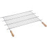 SAUVIC 80x40 cm berbecue grill with wooden handles